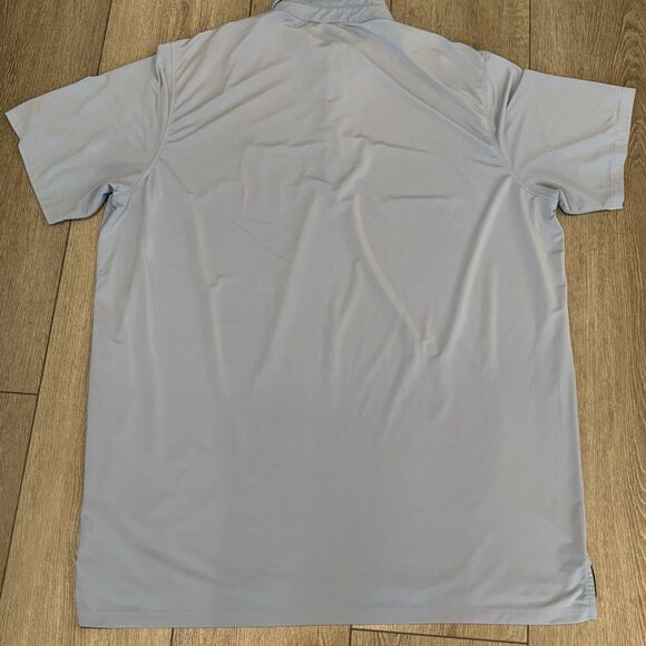 Greyson Golf Polo Shirt Mens XXL Blue Performance Stretch Wolf Logo Preppy - Picture 9 of 10